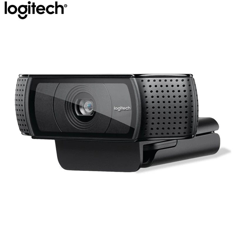 Câmera Web Logitech C920e HD Pro Widescreen para Gravação de Vídeo e Chat em 1080p USB Inteligente para Computador, Versão de Atualização C920 com Sensor CMOS.